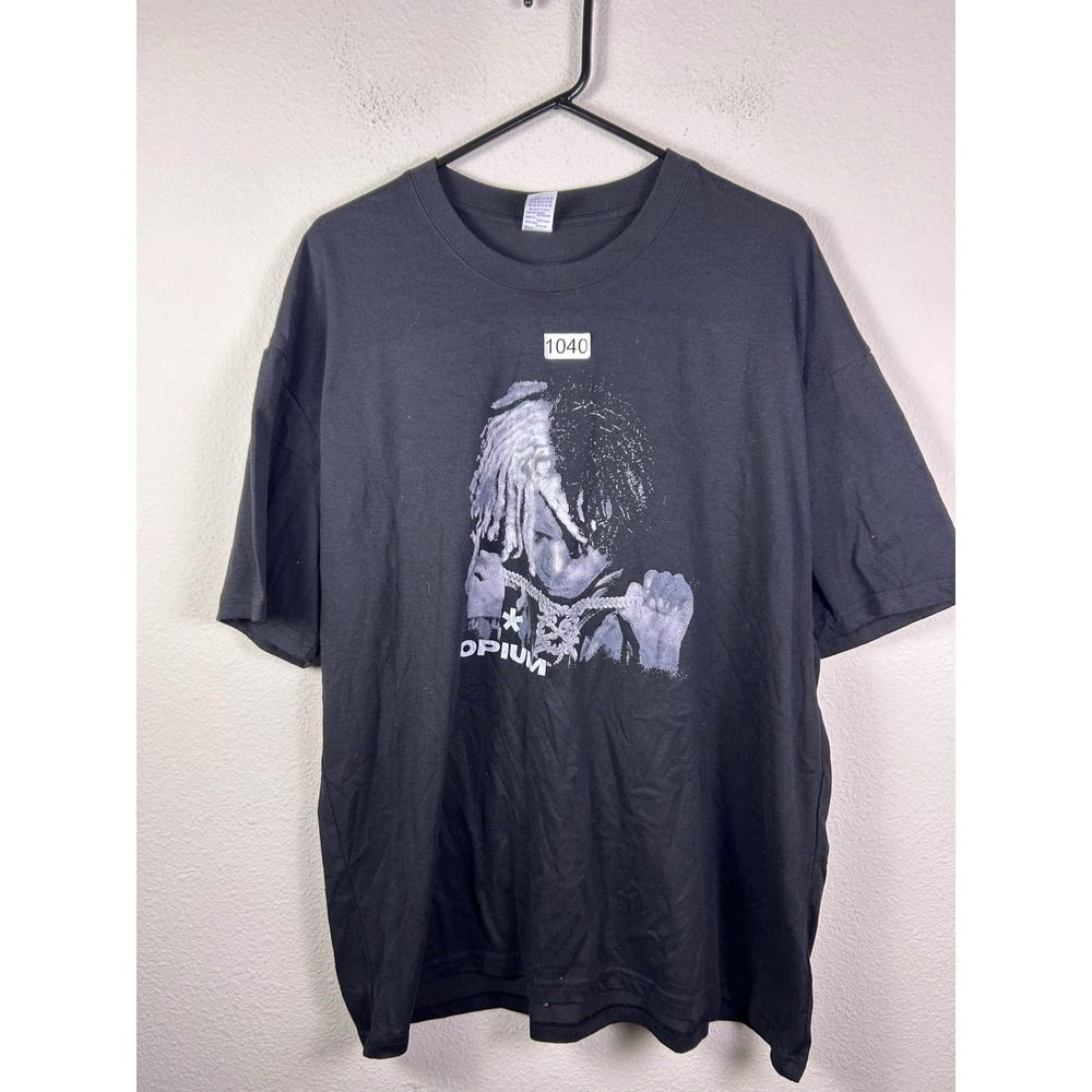 Playboi Carti Opium Graphic T-Shirt Mens XL Black Short Sleeve Cotton Tee